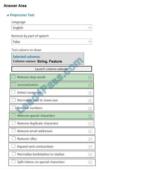 leads4pass dp-100 exam question q6-1
