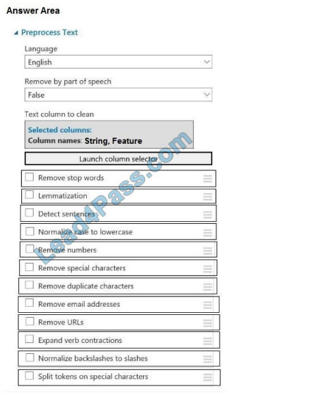 leads4pass dp-100 exam question q6