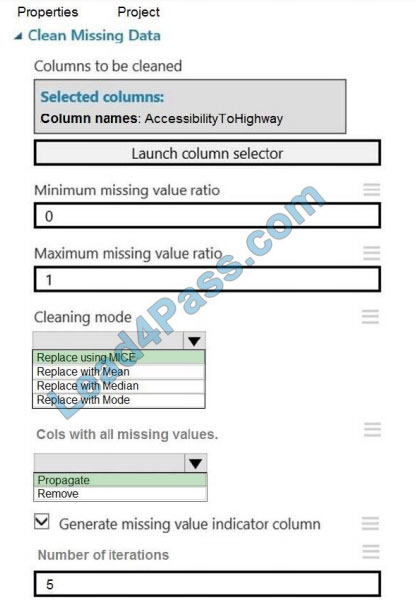 leads4pass dp-100 exam question q9-1