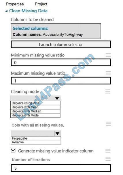 leads4pass dp-100 exam question q9